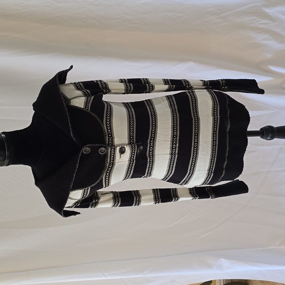 Free People women S/P long‎ sleeve thermal cuffs neckline sweater top